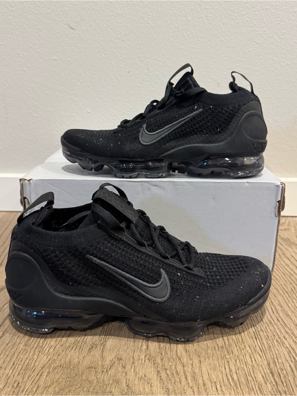 Nike Vapormax Flyknit Triple Black NEW